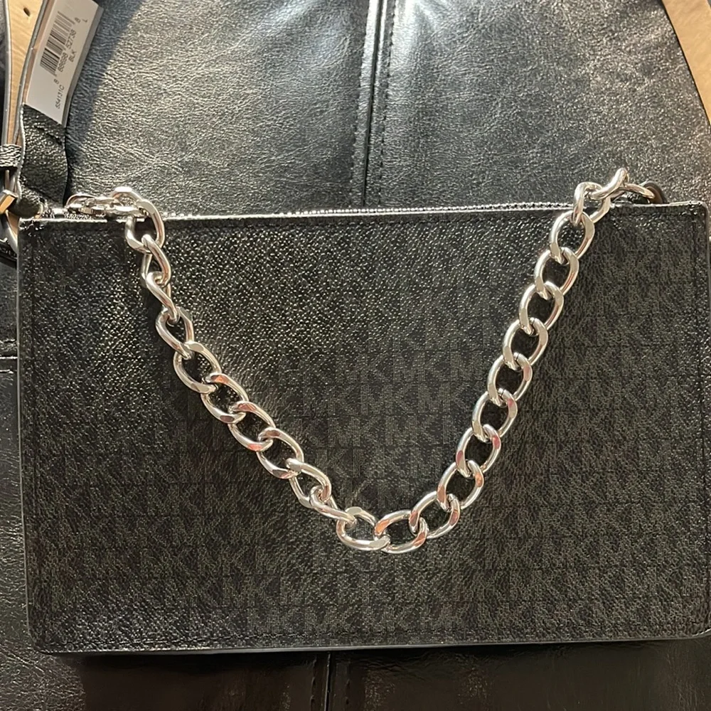 Michael Kors Pack Belt With Pull Chain, Black/Grey, LARGE - Picture 7 of 8